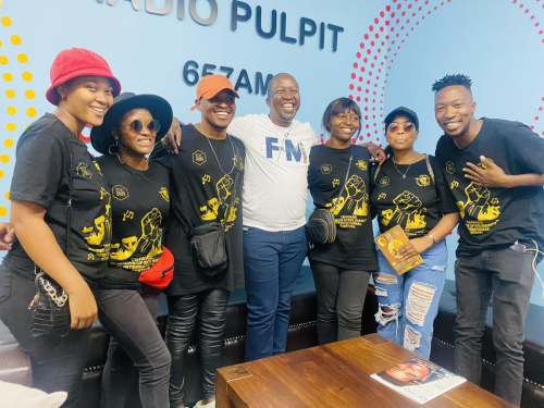 Radio Pulpit Interview, Tshwane Gospel Choir Pretoria. IMPRA executive (Mr Dodo Monamodi) delivering an interview at Radio Pulpit.