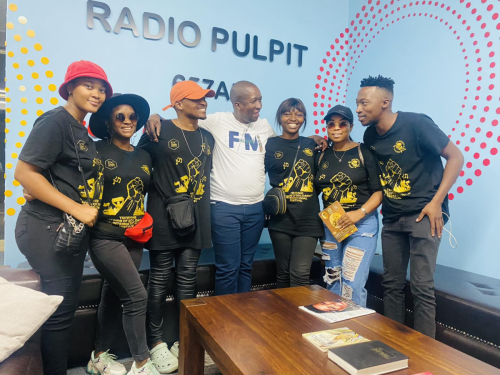 Radio Pulpit Interview, Tshwane Gospel Choir Pretoria. IMPRA executive (Mr Dodo Monamodi) delivering an interview at Radio Pulpit.